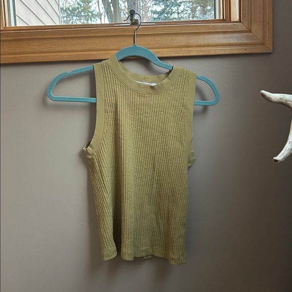 Project Social T Player Fitted Racerback Rib Tank - Green - Picture 3 of 4